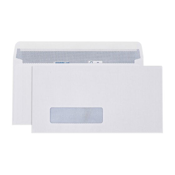 Cumberland Window Envelope 90GSM Dlx 120X235MM White BOX500