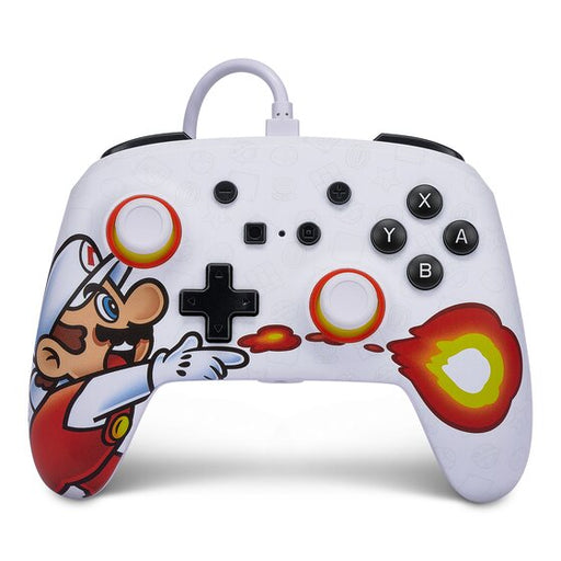 Powera Enhanced Wired Controller Fireball Mario Nintendo Switch