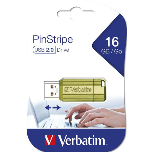 Verbatim Store 'n' Go Pinstripe USB Drive 16GB Green