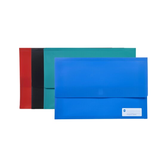 Marbig Polypick Document Wallet Foolscap Assorted Bulk