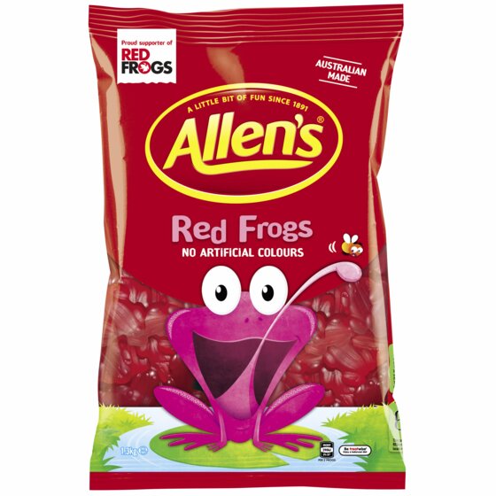 Allens Red Frogs 1.3KG Bag