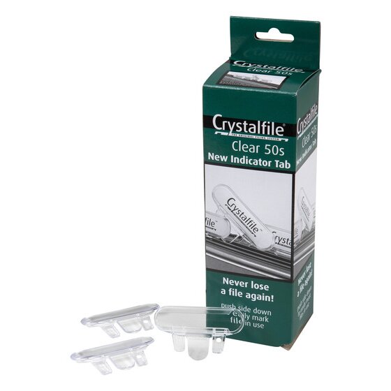 Crystalfile Clear Tabs Pack 50