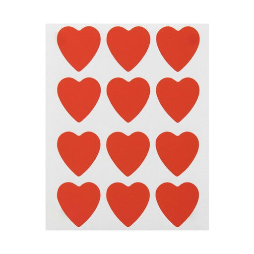 Quikstik Labels Hangsell Red Heart 48 Labels