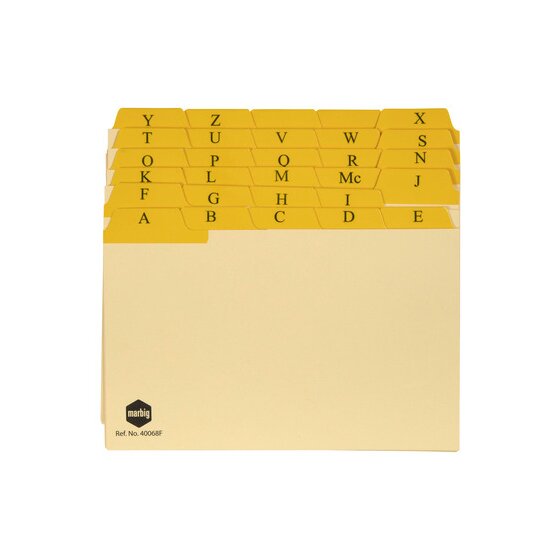 Marbig Guide Card A-Z/1-31 Tab Manilla 8X5 Buff