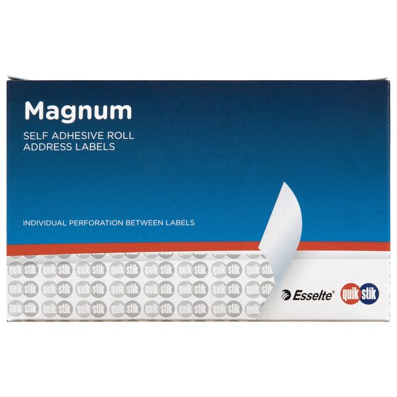 Quikstik Label Dispenser Magnum Roll 89X24MM Wht 500 Labels