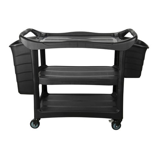 Cleanlink Utility Trolley with Buckets Black