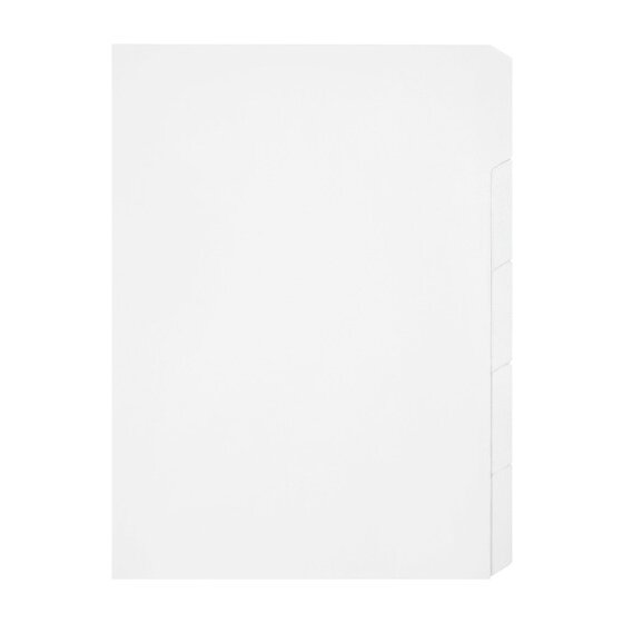 Marbig Indices & Dividers 5 Tab Manilla A4 Unpunched