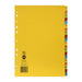 Marbig Indices & Dividers 1-20 Tab Manilla A4 Brights
