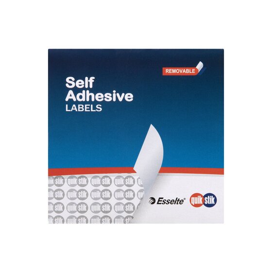 Quikstik Label Dispenser Rectangle 10X24MM White 1200 Labels