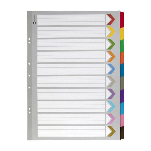 Marbig Indices & Dividers 10 Tab Reinforced A3 Portrait