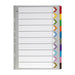 Marbig Indices & Dividers 10 Tab Reinforced A3 Portrait