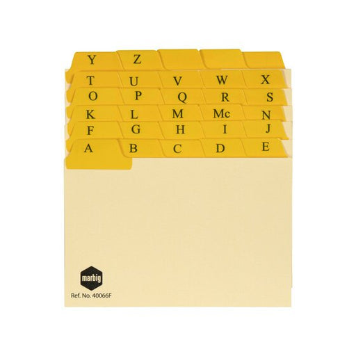 Marbig Guide Card A-Z/1-31 Tab Manilla 6X4 Buff