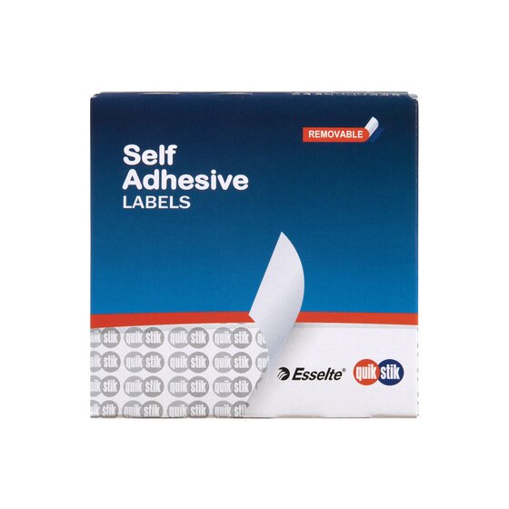 Quikstik Label Dispenser Circle 11MM White 1400 Labels
