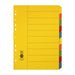 Marbig Indices & Dividers 10 Tab Manilla A4 Brights