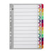 Marbig Indices & Dividers Jan-dec Tab Reinforced A4 Fluoro
