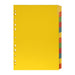 Marbig Indices & Dividers 12 Tab Manilla A4 Eraseable