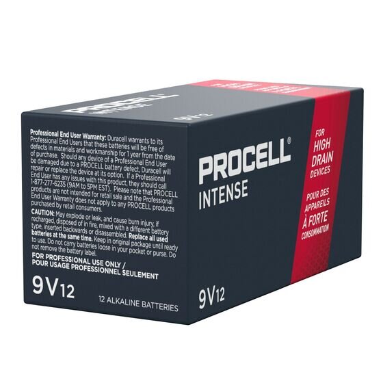 Procell Intense Alkaline 9V PK12