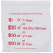 Cumberland Press Seal Coin Bags 60MIC 110 X 100MM CLEAR/RED