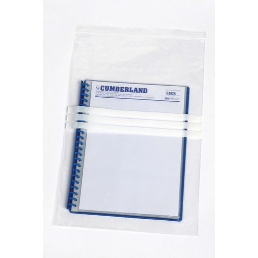 Cumberland Press Seal Bags 50MIC 305 X 460MM CLEAR/WHITE