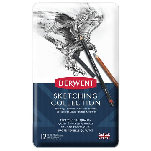 Derwent Sketching Mixed Media Tin 12