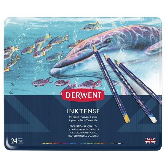 Derwent Inktense Pencil Tin 24