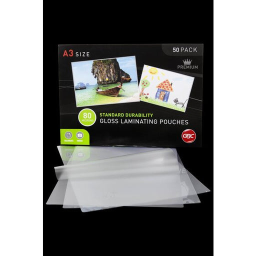 Gbc Laminating Pouch A3 80 Micron Pack 50