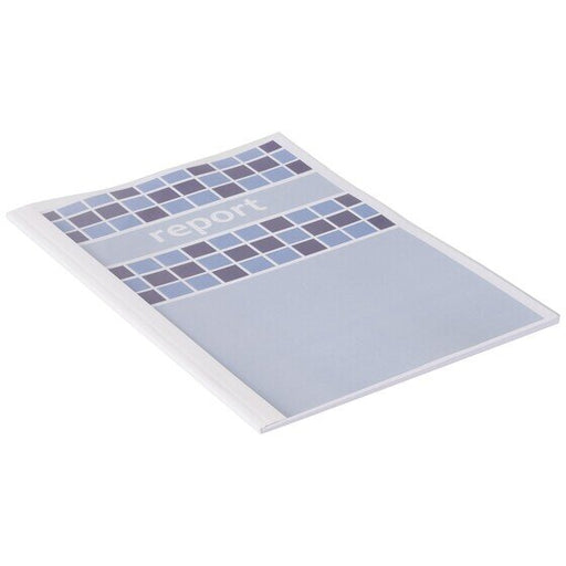 Gbc Binding Cover Thermal 6.0MM White Pack 100