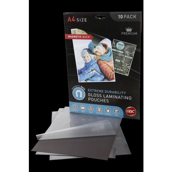 Gbc Laminating Pouch A4 175 Micron Pack 10 Magnetic