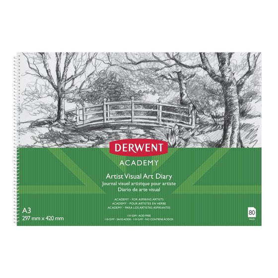 Derwent Academy Visual Art Diary A3 Landscape 80 Page