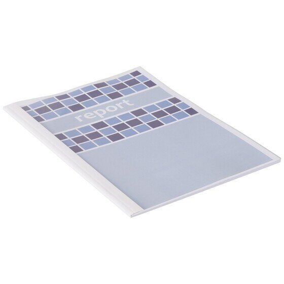 Gbc Binding Cover Thermal 1.5MM White Pack 100