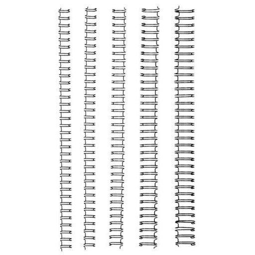 Gbc Binding Wire 34 Loop 12.5MM Black Pack 100