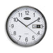Carven Clock 285MM Silver Rim with Date