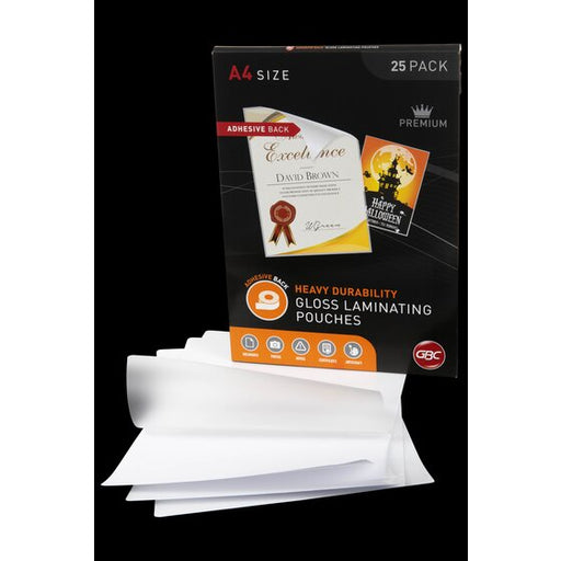 Gbc Laminating Pouch A4 125 Micron Pack 25 Adhesive