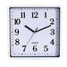 Carven Clock 250MM Square White Frame