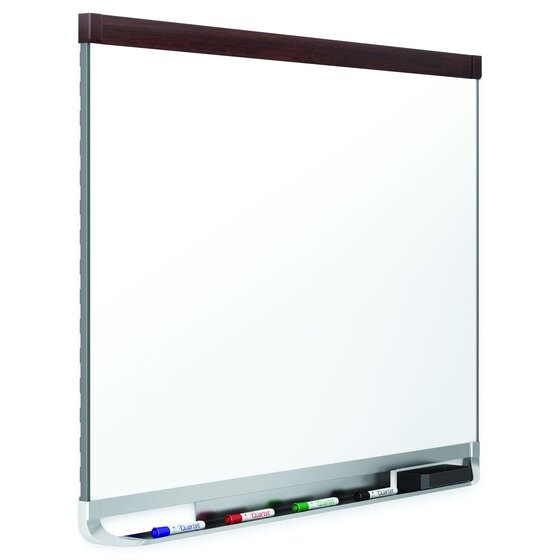 Quartet Whiteboard Porcelain 635X895MM Mahogany