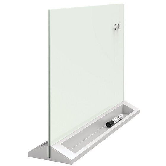 Quartet Glass Board Desktop Panel Magnetic D/ERASE 430X584MM