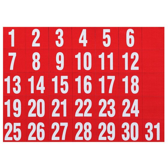 Quartet Magnet Organise Dates Red PK31