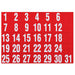 Quartet Magnet Organise Dates Red PK31