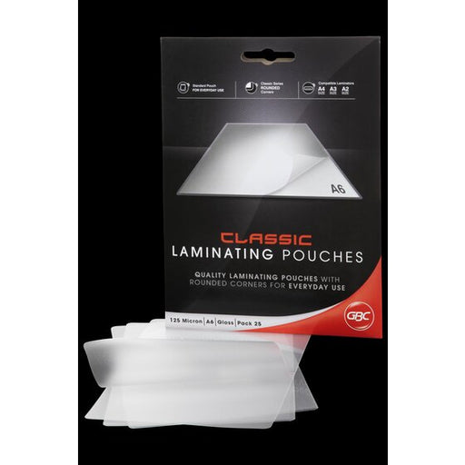 Gbc Laminating Pouch A6 125 Micron Pack 25