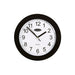 Carven Clock 250MM Black Frame