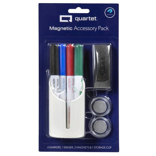 Quartet Accesory Cup Incl. Markers & Eraser Magnetic