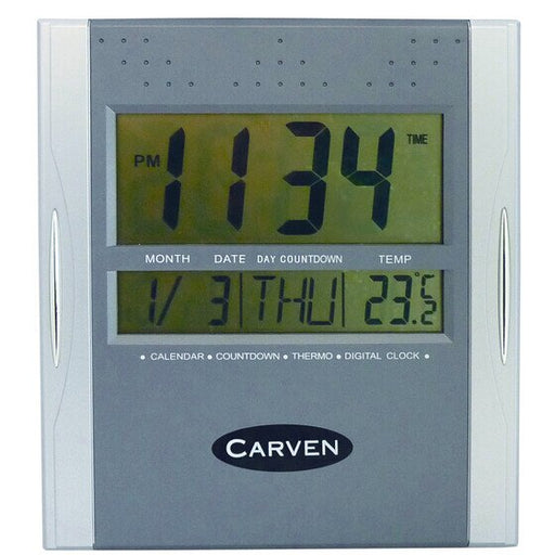 Carven Digital Clock Silver