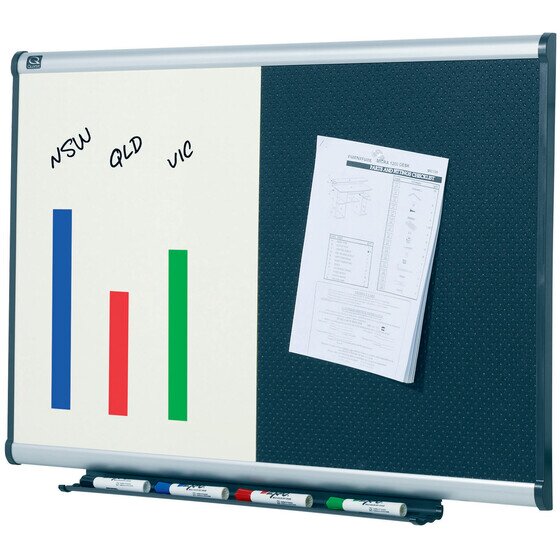 Quartet Prestige Combo Board Aluminium Frame Foam 600X900MM