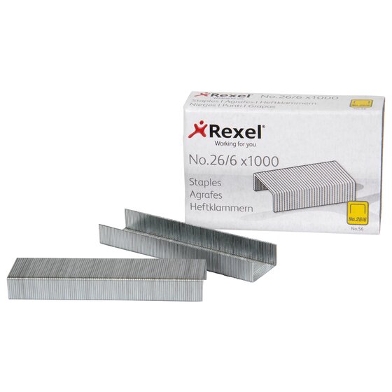 Rexel NO.56 Staples 26/6MM Box 1000