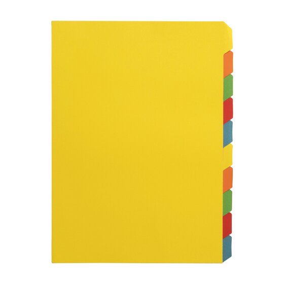 Gbc Binding Tab Dividers A4 Colour Pack 10