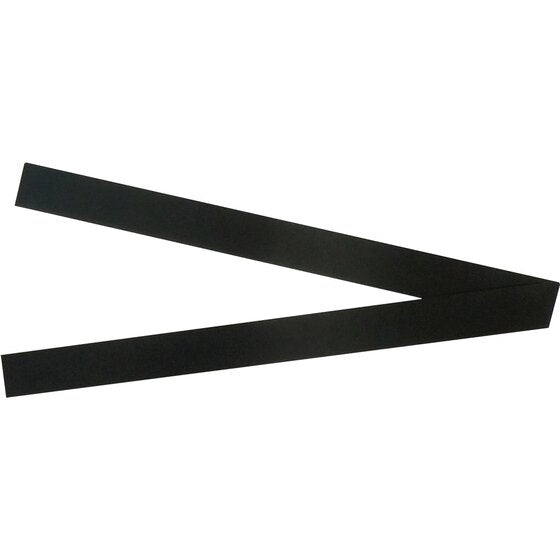 Quartet Magnet Strips 25X300MM Black PK2