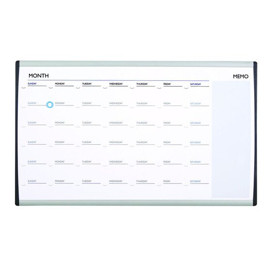 Quartet Planner Board Month Arc Cubicle 460X760MM