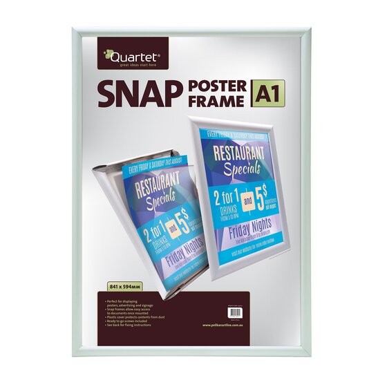Quartet Display Board Snap Frame A1 25MM