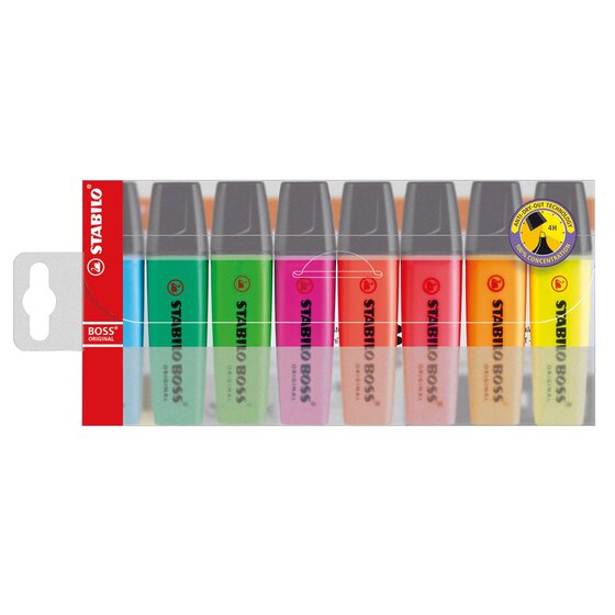 Stabilo Boss Highlighter Asstd Wallet 8