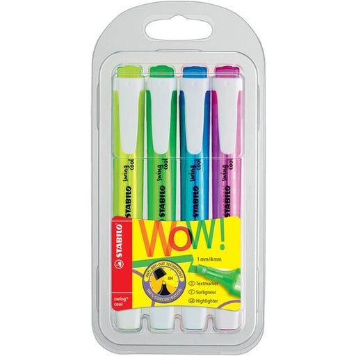 Stabilo Swing Cool Highlighter Asstd Wallet 4